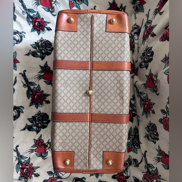 CELINE VINTAGE TRIOMPHE MONOGRAM LARGE BOSTON BAG TRAVEL TRUNK - Picture 6 of 15